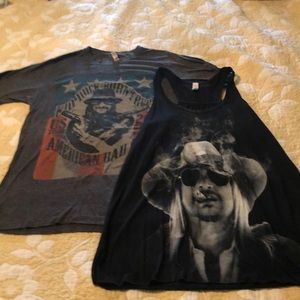 2 Kid Rock shirts